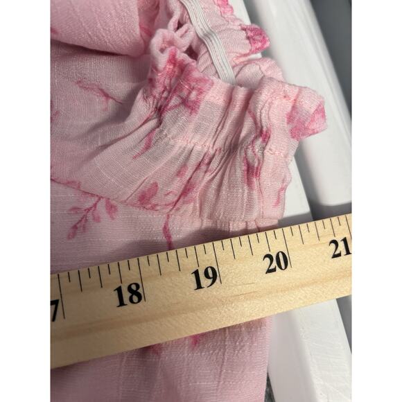 Arula Pink Short sleeve romper 1X - Picture 5 of 6